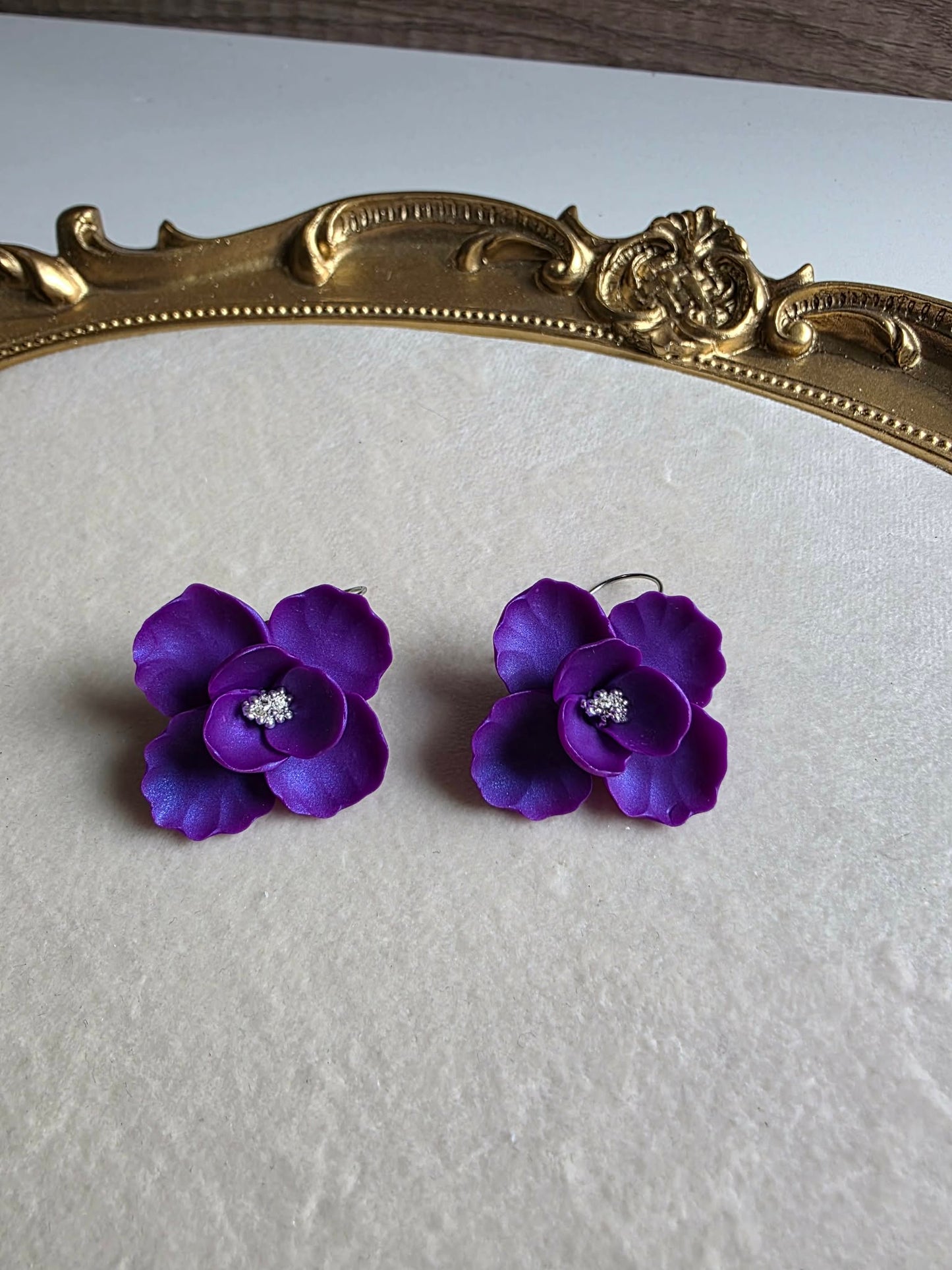 Blooms of Resilience Dangle Earrings Pink Berry Pearl
