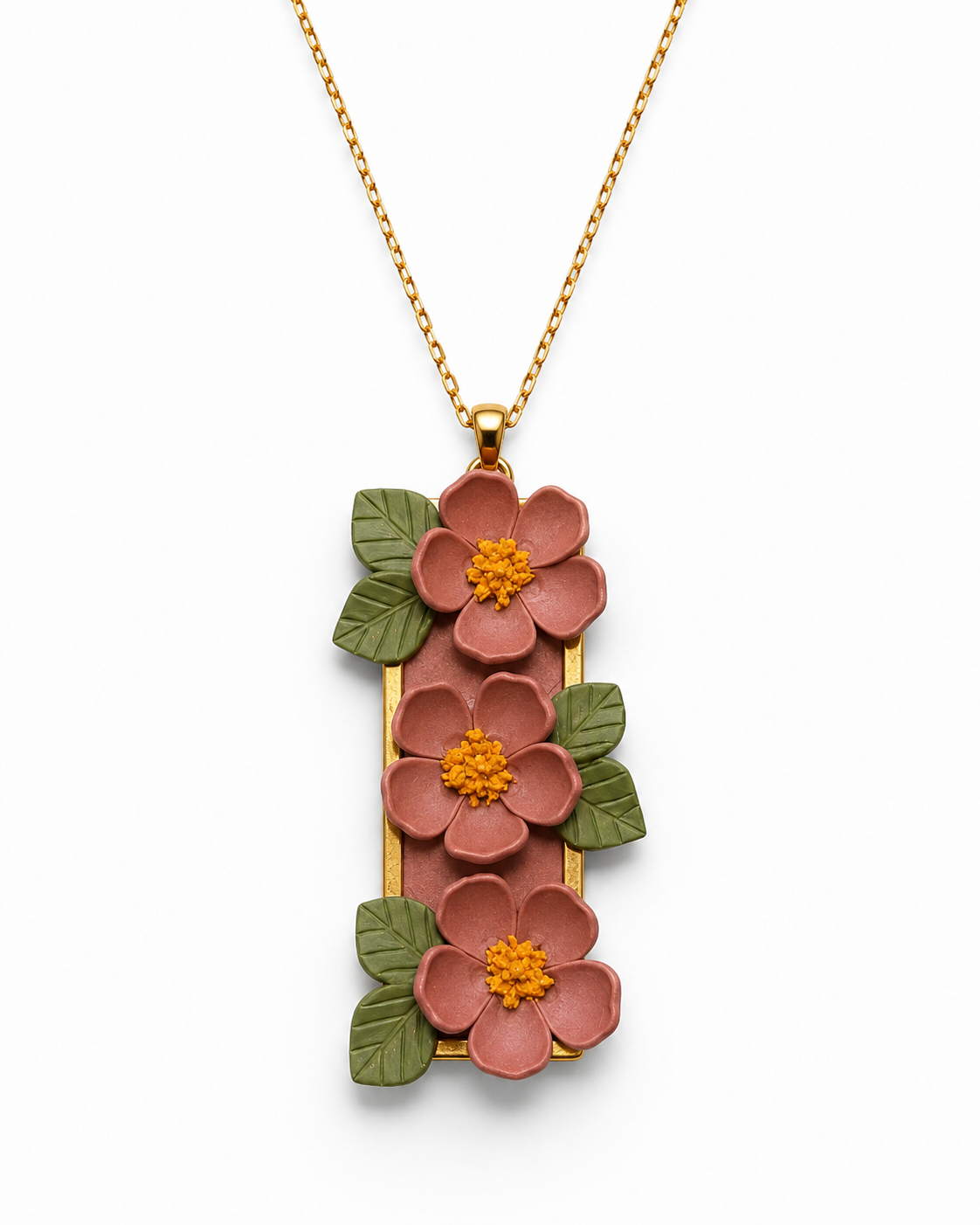 Grounded Bloom - Garden Frame Necklace