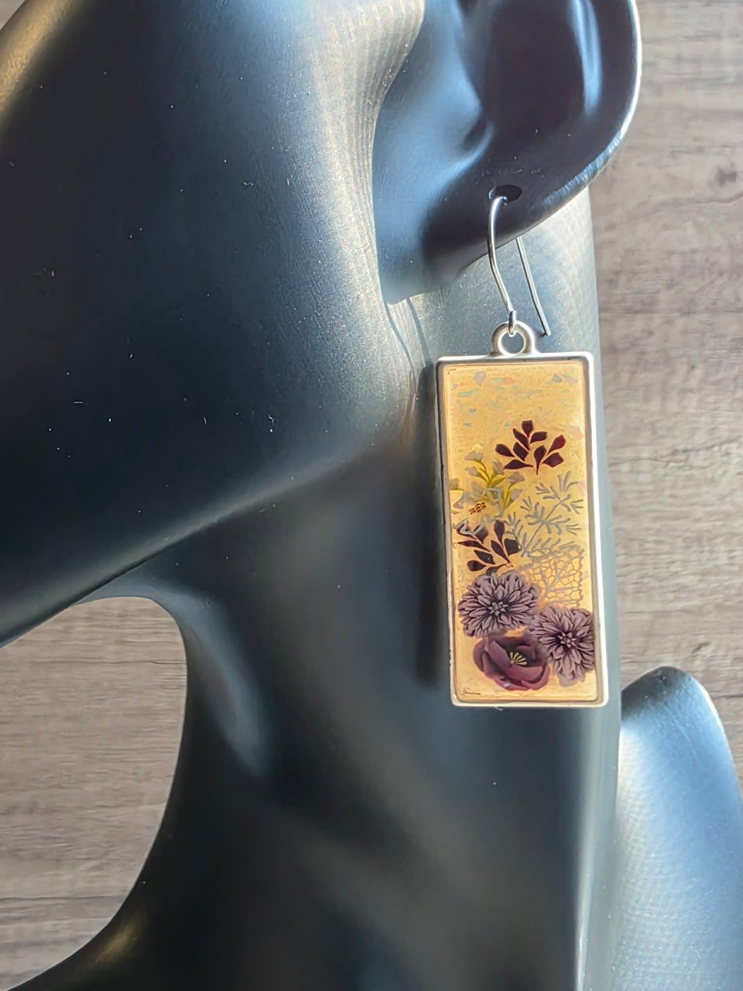 Silver Heirloom Garden Statement Earrings