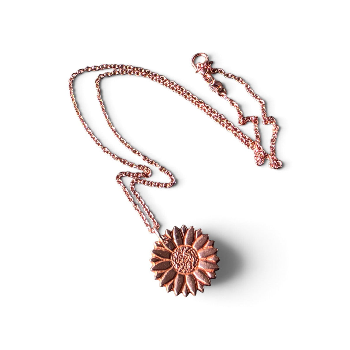 Sunward Bloom Copper Necklace