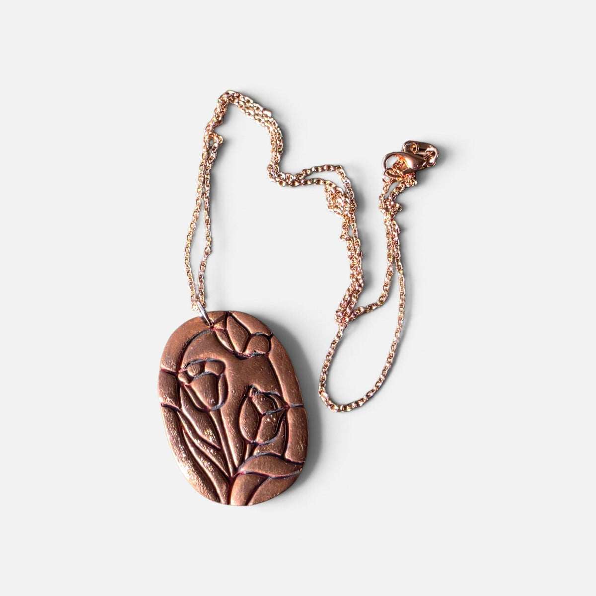 Unfolding Beauty Copper Necklace