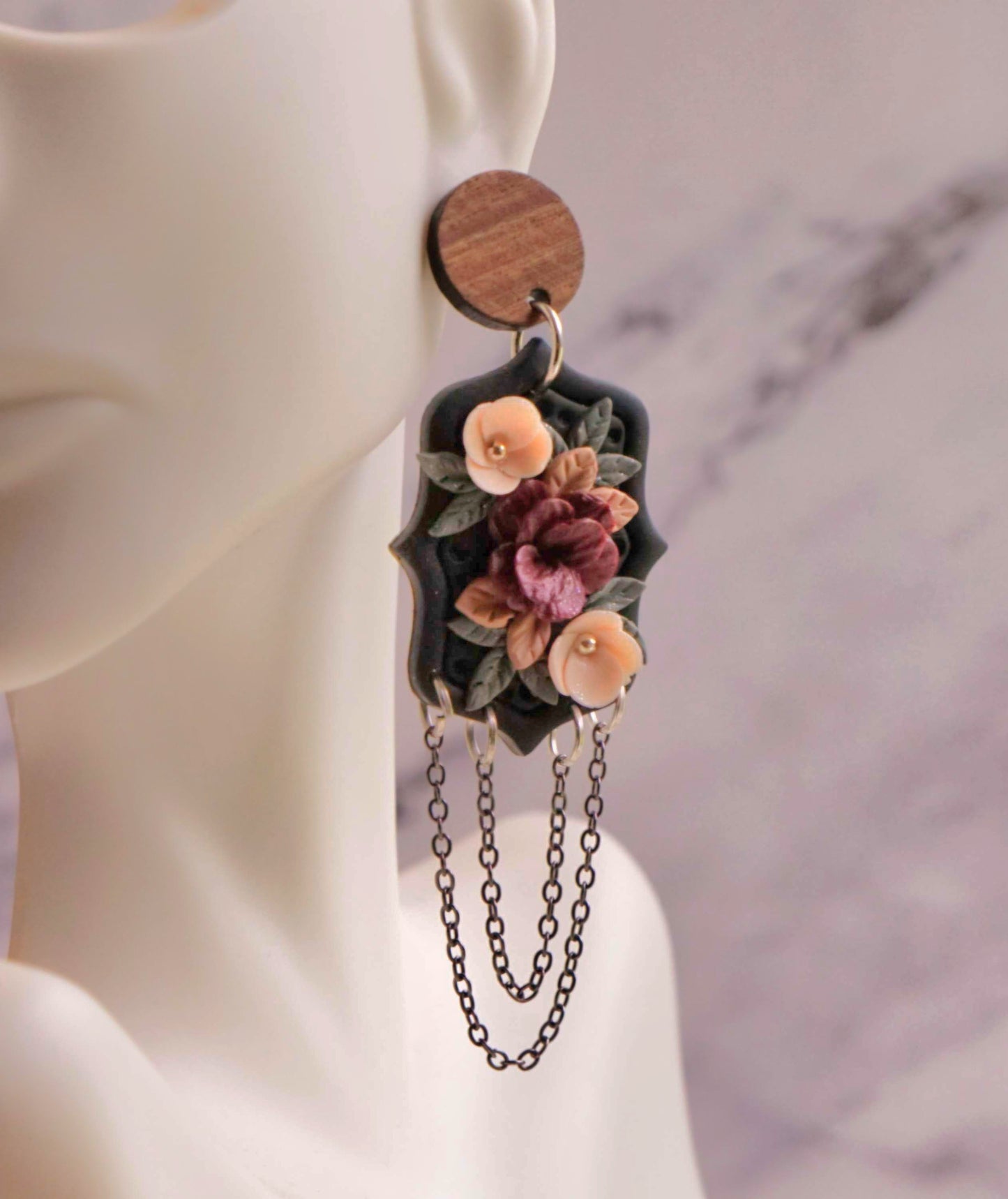 Crimson Elegance Earrings