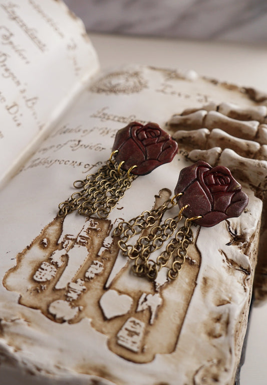 Gilded rose chain dangles image 0