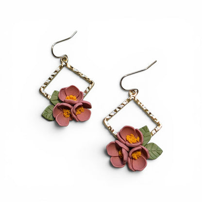 Grounded Bloom - Diamond Bloom Earrings