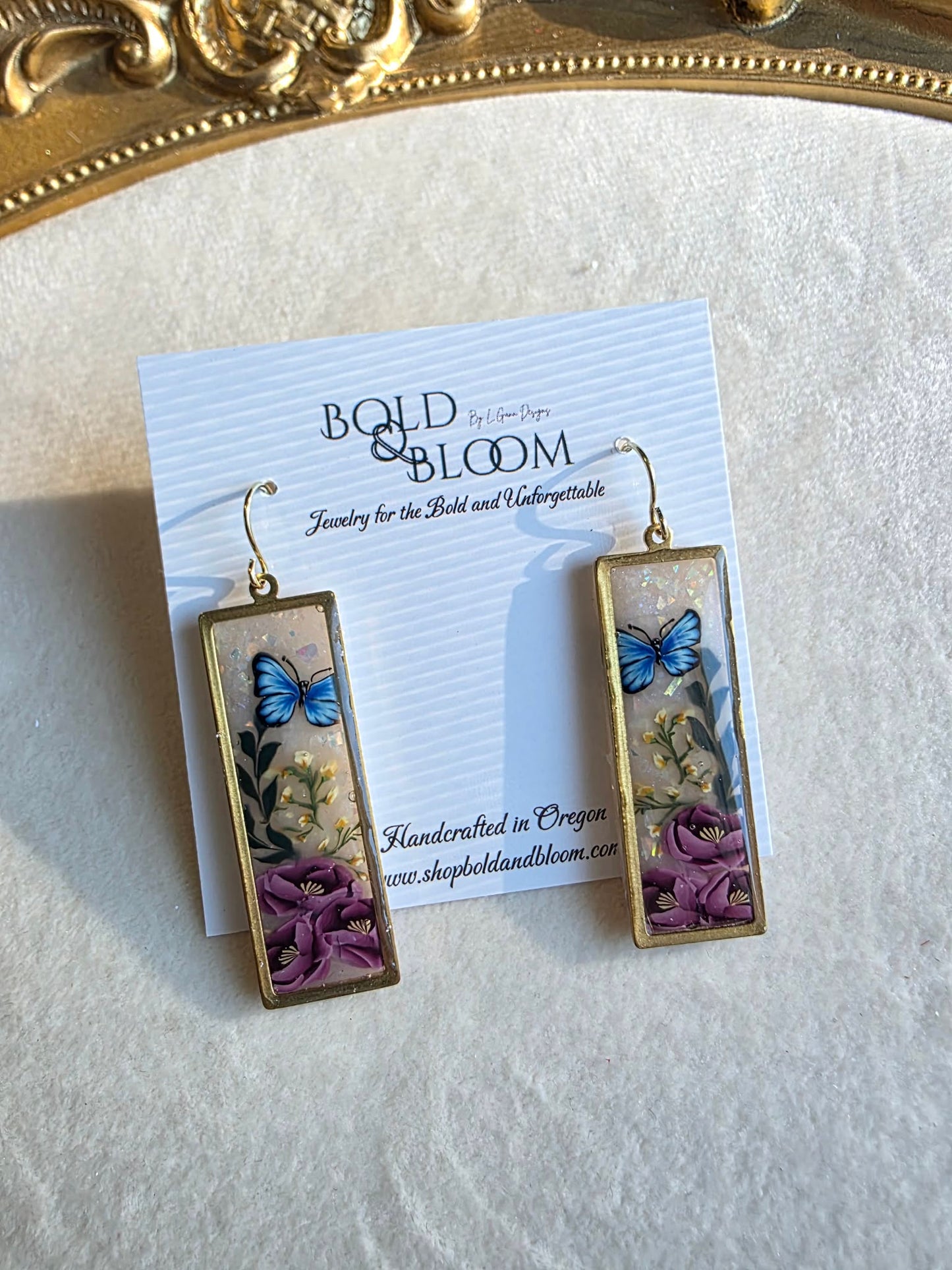 Butterfly Heirloom Dangle Earrings