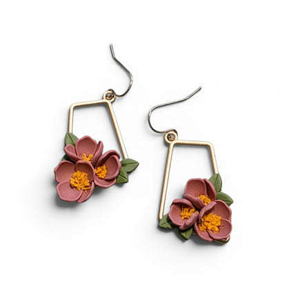Grounded Bloom - Tapered Bloom Earrings