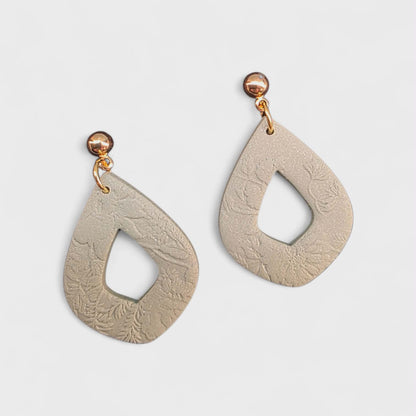 Pressed Petal Teardrop Dangle