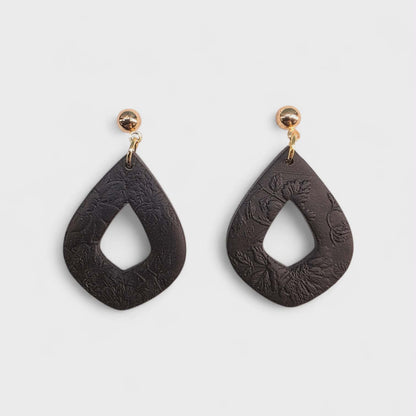 Pressed Petal Teardrop Dangle