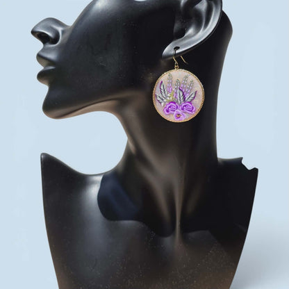 Lavender Veil Dangles