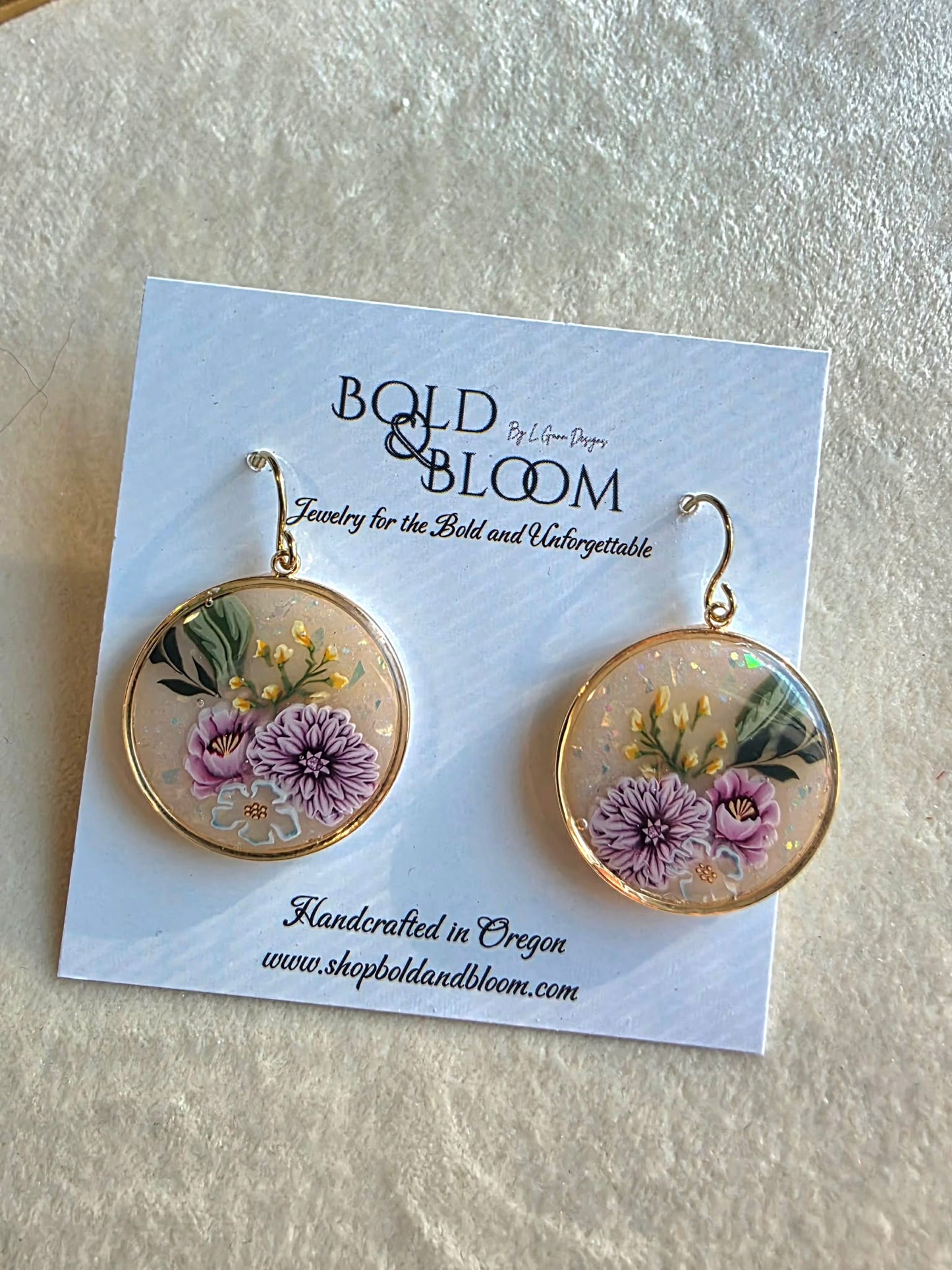 Heirloom Meadow Medallion Earrings