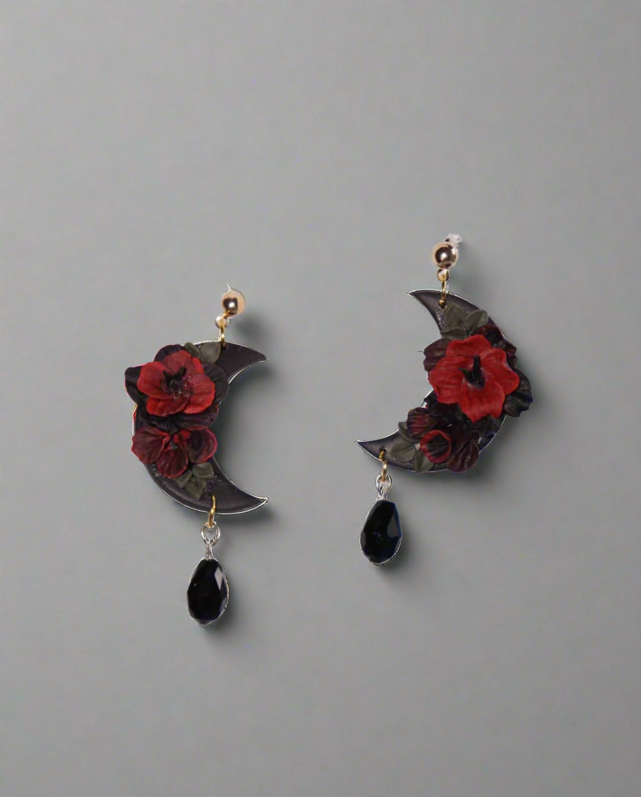 Ethereal Crescent Moon Earrings image 2