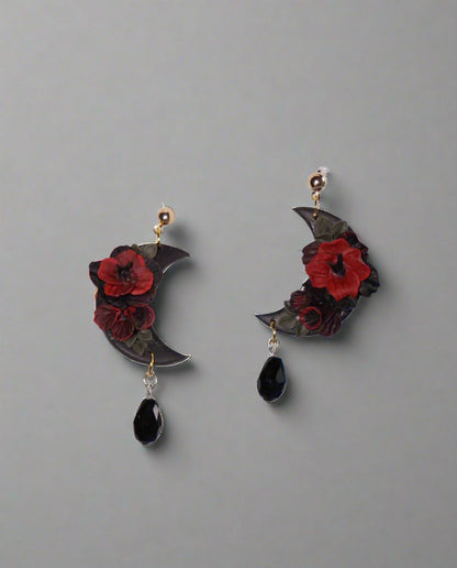 Ethereal Crescent Moon Earrings image 2