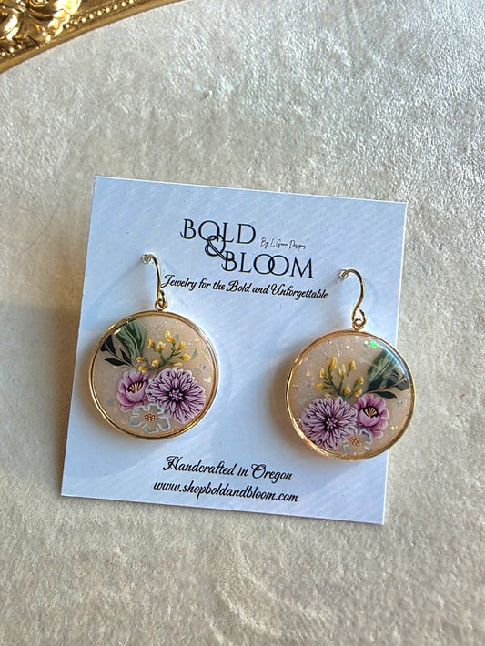 Heirloom Meadow Medallion Earrings