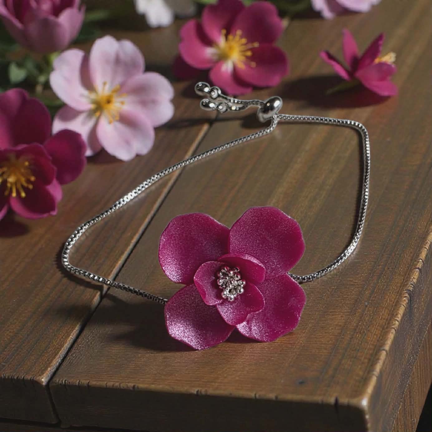 Blooms of Resilience Bloom Bracelet Pink Berry Pearl