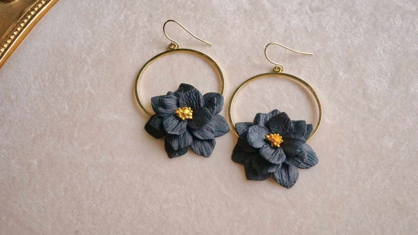 Midnight Bloom Dangle
