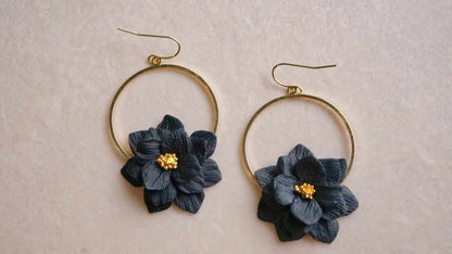 Midnight Bloom Dangle