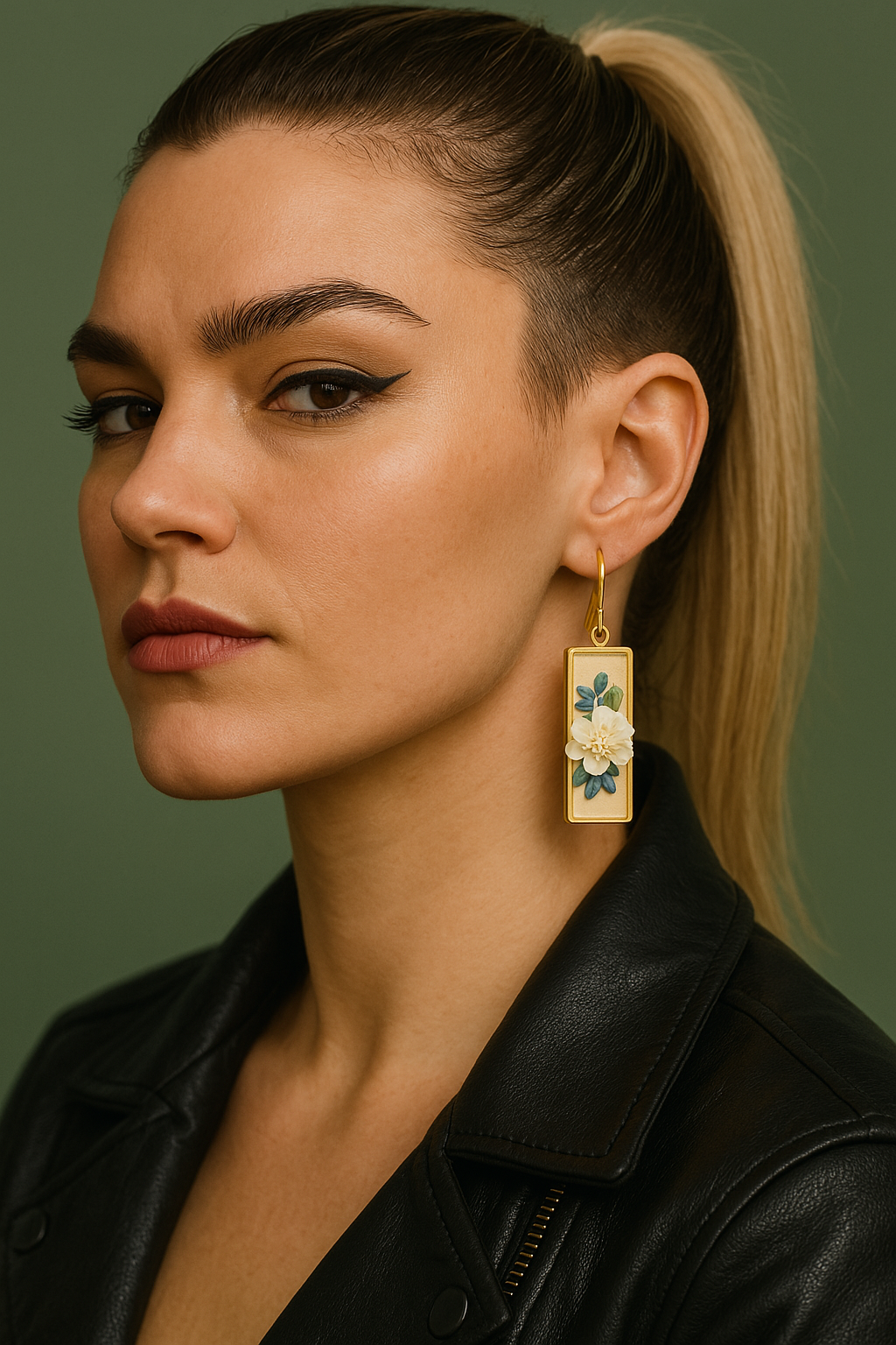 Moonlit Garden Dangle - White Floral Earrings