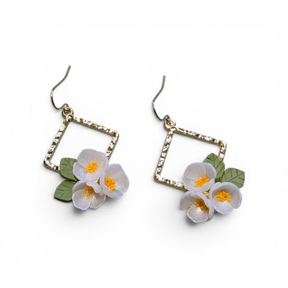 Grounded Bloom - Diamond Bloom Earrings