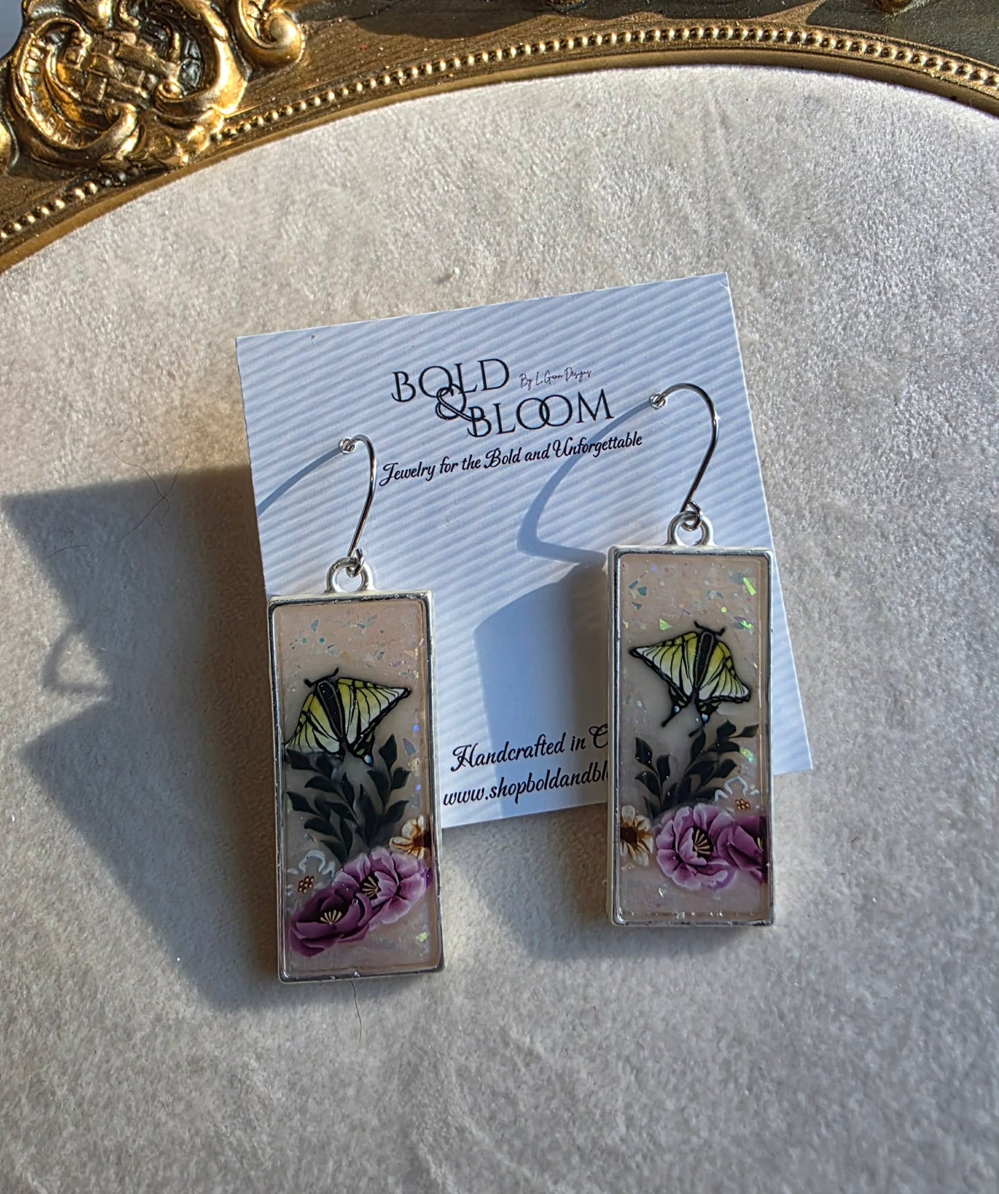 Heirloom Butterfly Garden Earrings