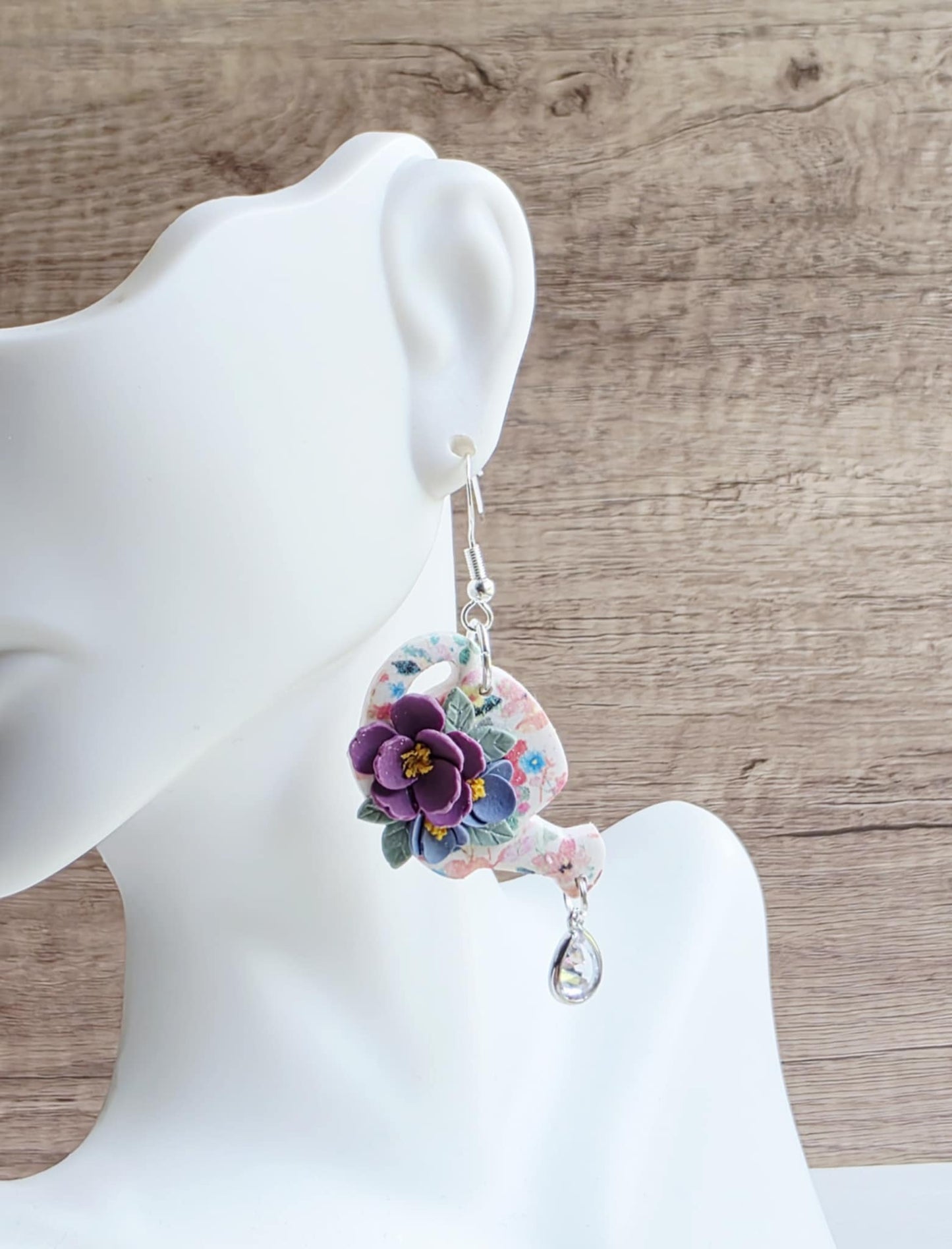 Wild Violet Watering Can Earrings