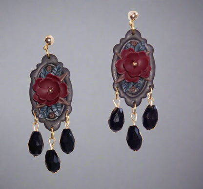 Victorian Bloom Drop Earrings image 0