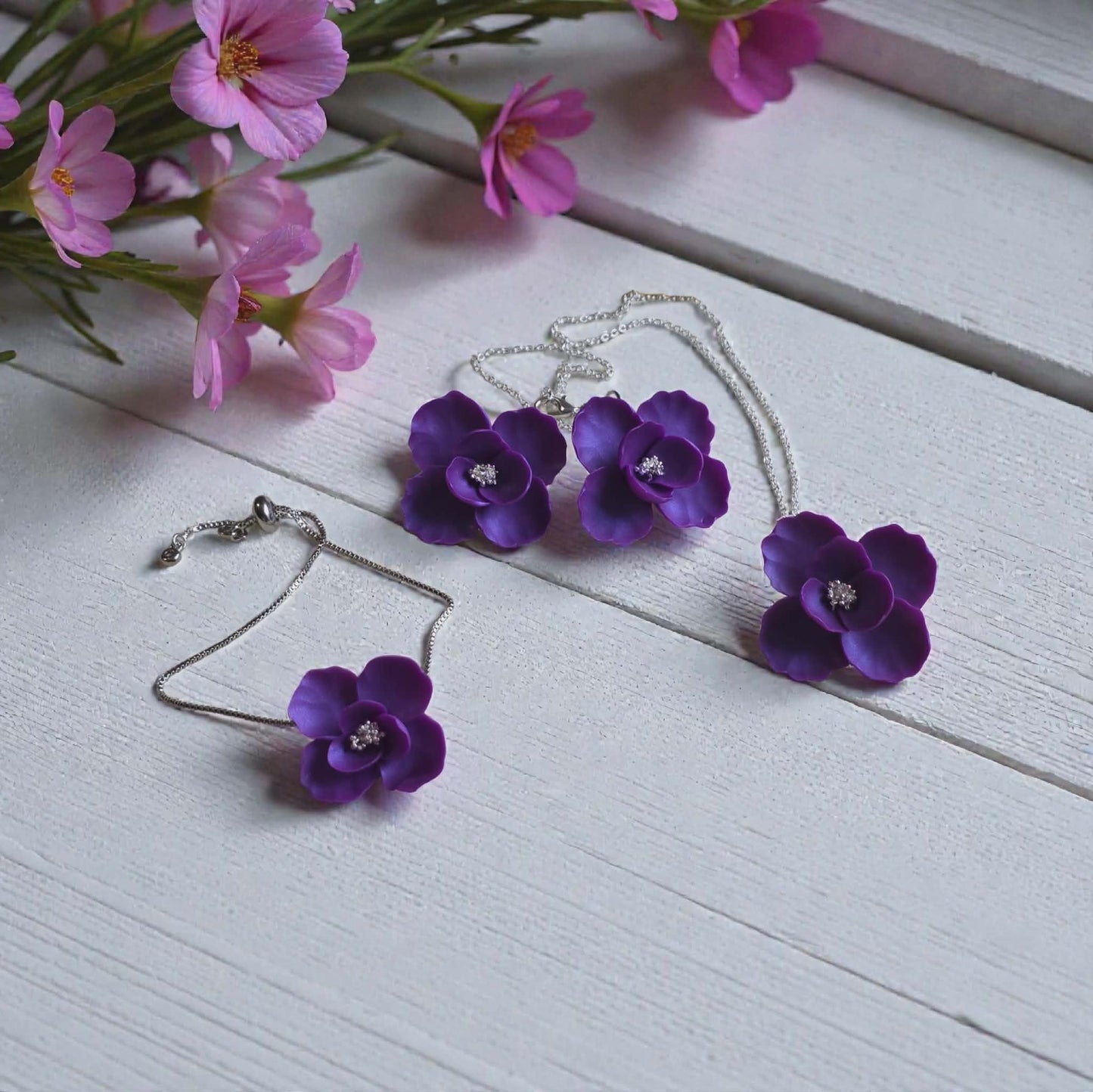 Blooms of Resilience full 3 piece set - Purple Pearl