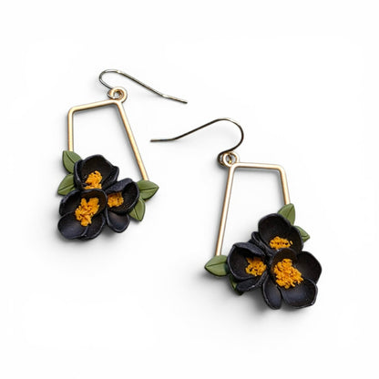 Grounded Bloom - Tapered Bloom Earrings