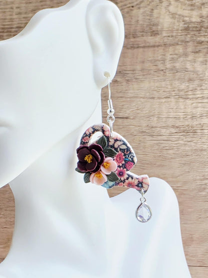 Midnight Bloom Watering Can Earrings