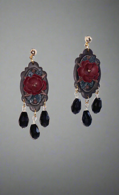 Victorian Bloom Drop Earrings image 2