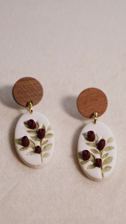 Wild Rosebud Earrings  image 1
