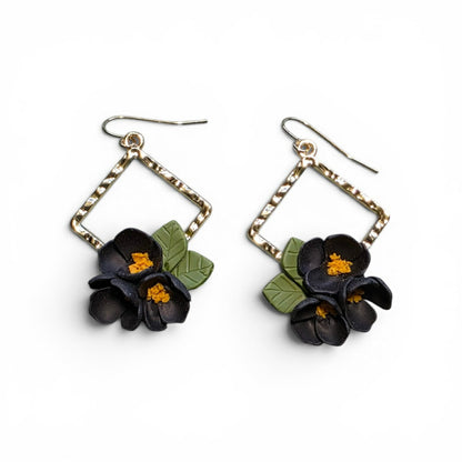 Grounded Bloom - Diamond Bloom Earrings