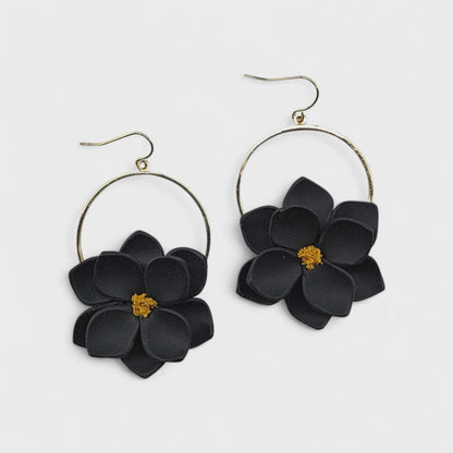 Full Bloom Hoop Earrings