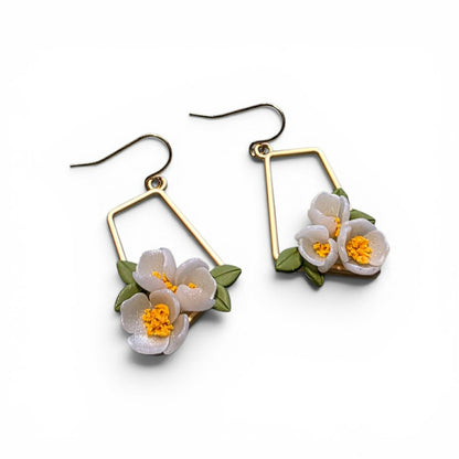 Grounded Bloom - Tapered Bloom Earrings