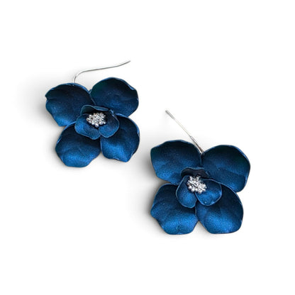 Boldly Blooms Statement Earrings - Solid color