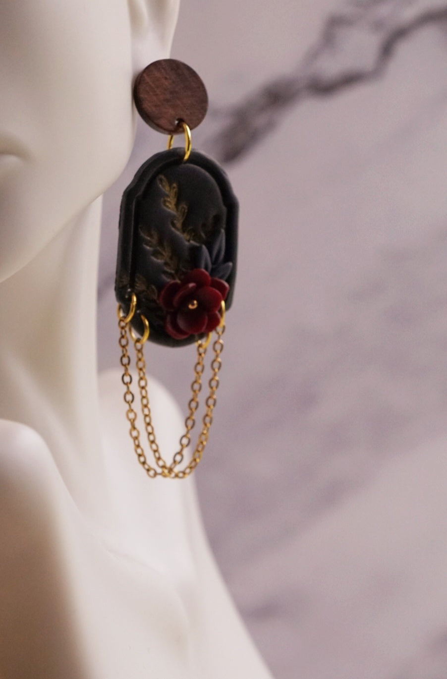 Gilded Rose Dangle Earrings  image 2