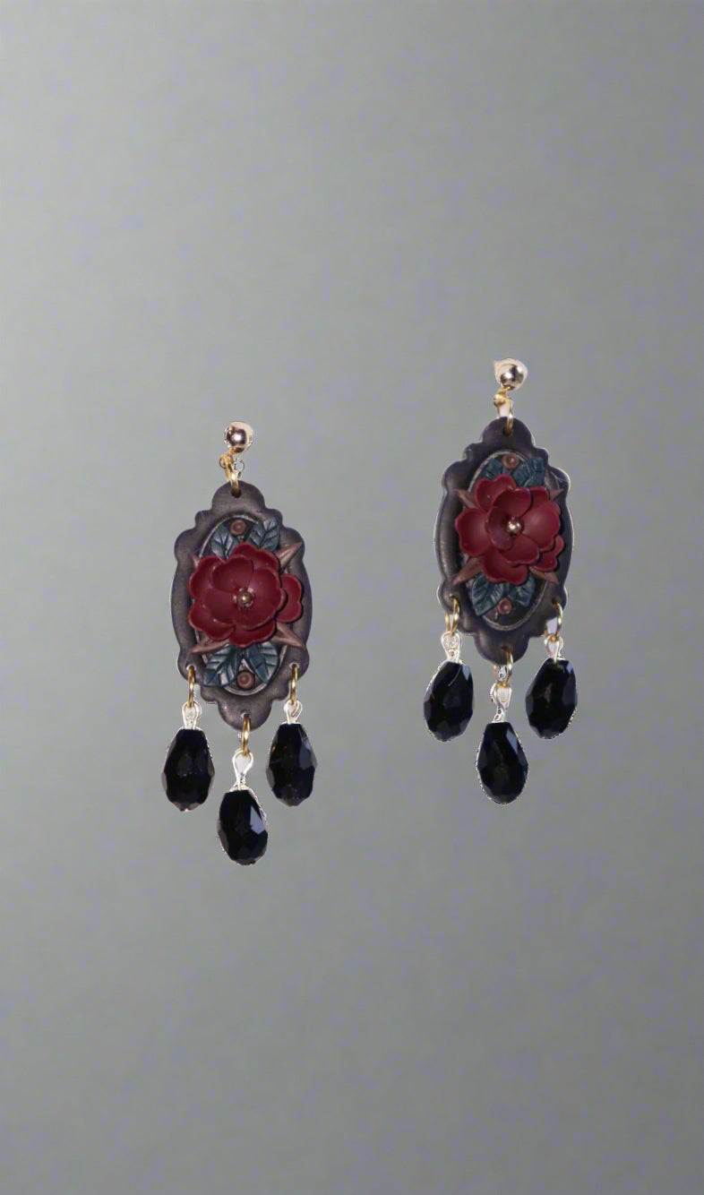 Victorian Bloom Drop Earrings image 1