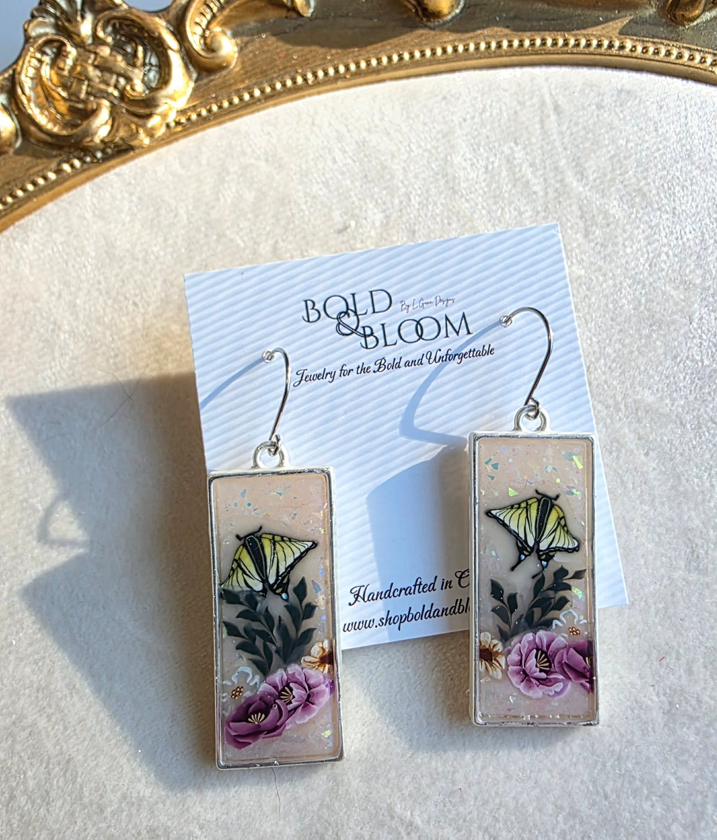 Heirloom Butterfly Garden Earrings