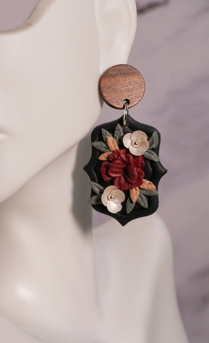Crimson Elegance Earrings image 1