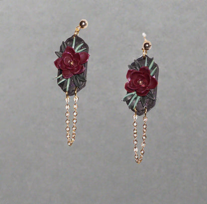 Midnight Bloom Dangle Earrings image 3
