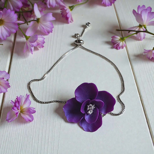 Blooms of Resilience Bloom Bracelet Purple Pearl