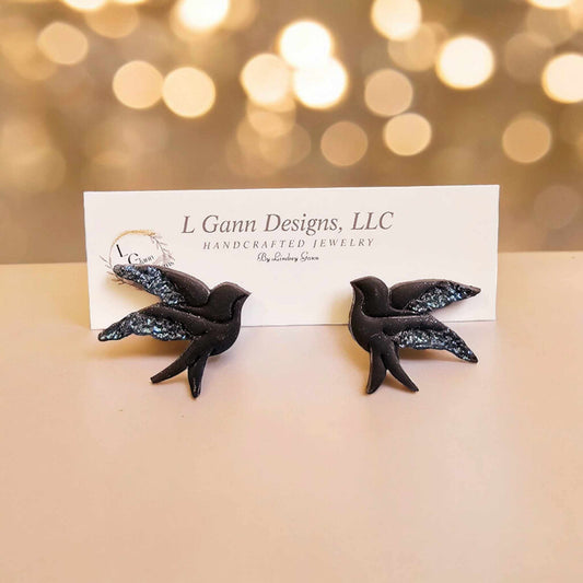 Bird Stud Earrings image 0