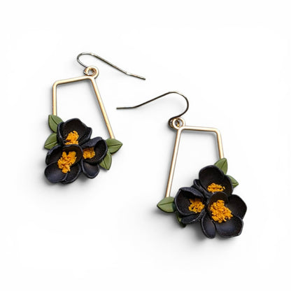 Grounded Bloom - Tapered Bloom Earrings
