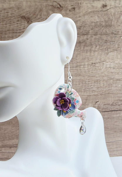 Wild Violet Watering Can Earrings