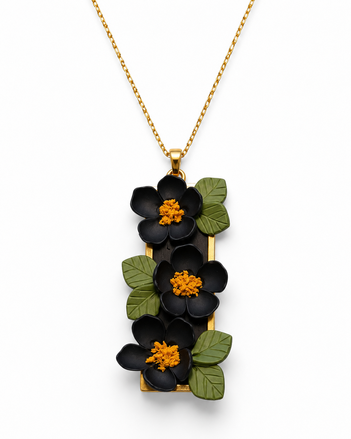 Grounded Bloom - Garden Frame Necklace