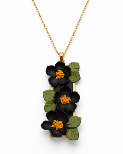 Grounded Bloom - Garden Frame Necklace