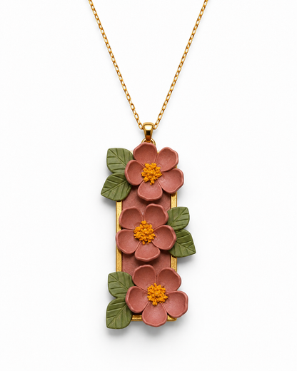Grounded Bloom - Garden Frame Necklace