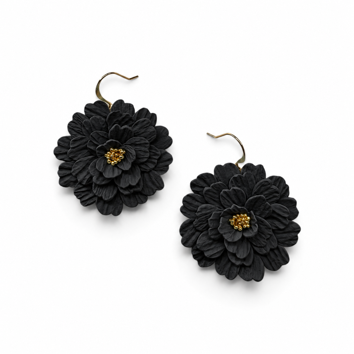 Midnight Bloom Dangle Earrings