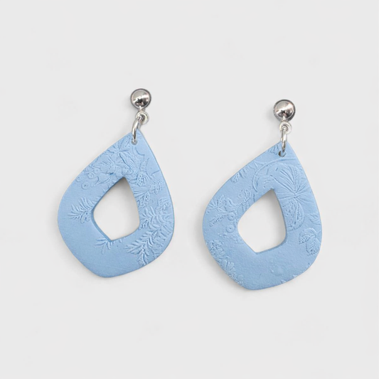Pressed Petal Teardrop Dangle