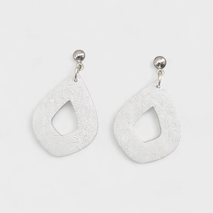 Pressed Petal Teardrop Dangle