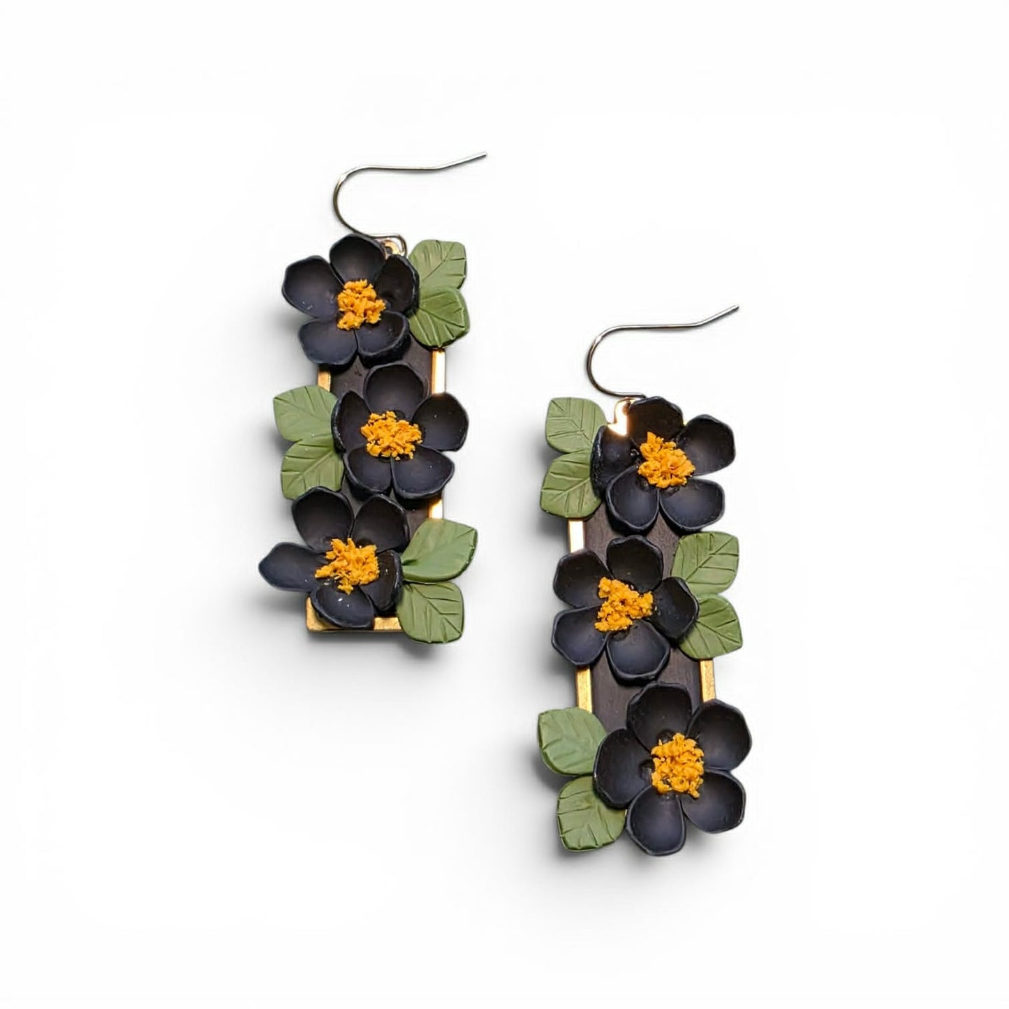 Grounded Bloom - Garden Frame Statement Earrings